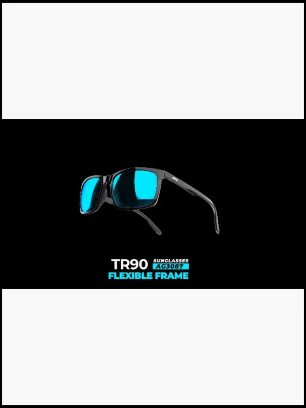 Polarized Sunglasses UV400 Protection Square TR90 Frame for Driving Golf Outdoor